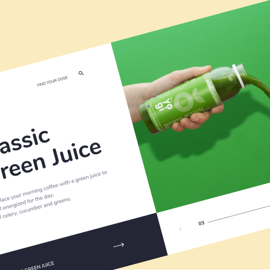 Preview image of Juice product homepage